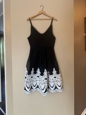 Embroidered Mesh Lace Cocktail Dress – Honey Boutique | Size M